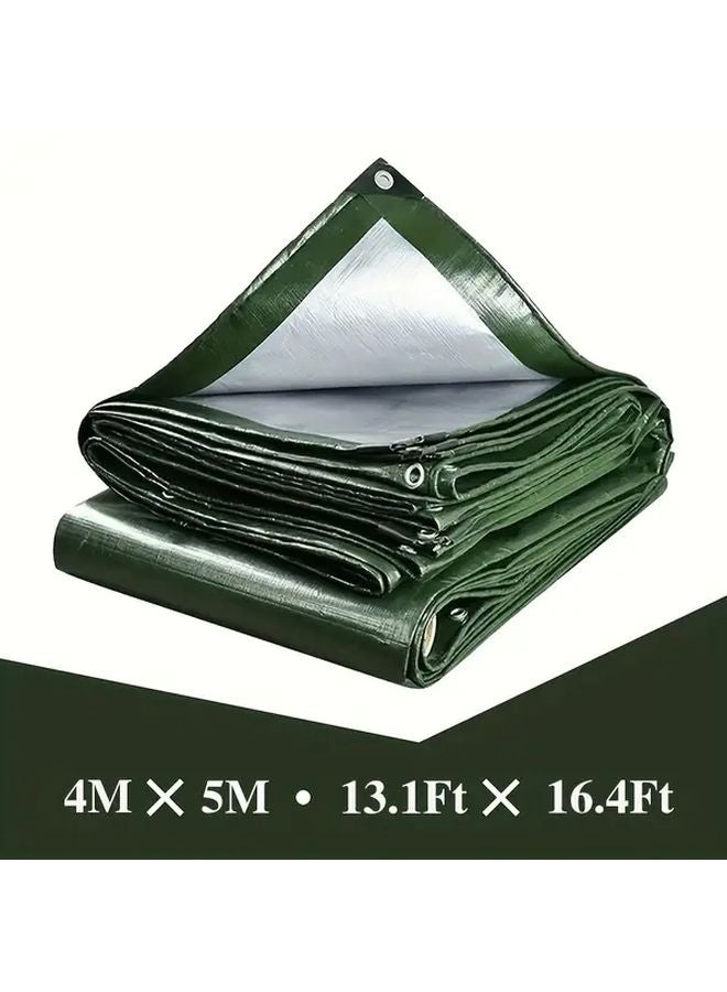 Multifunctional Waterproof Tarpaulin 157.48x196.85 Inch Plastic Outdoor Camping Cover - Image 1