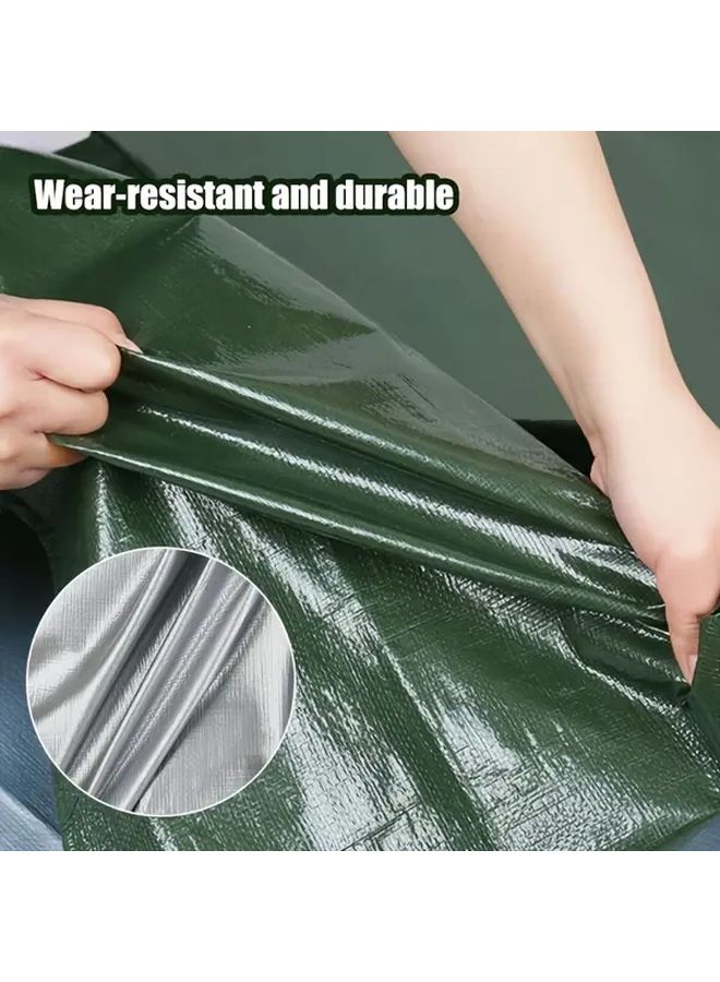 Multifunctional Waterproof Tarpaulin 157.48x196.85 Inch Plastic Outdoor Camping Cover - Image 5