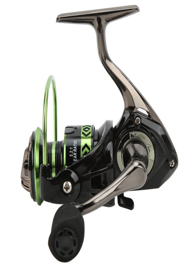 DEUKIO All Metal Fishing Line Wheel 45° Large Chamfer 5.2:1 Spinning Wheel Fishing ReelsDK2000 - Image 5