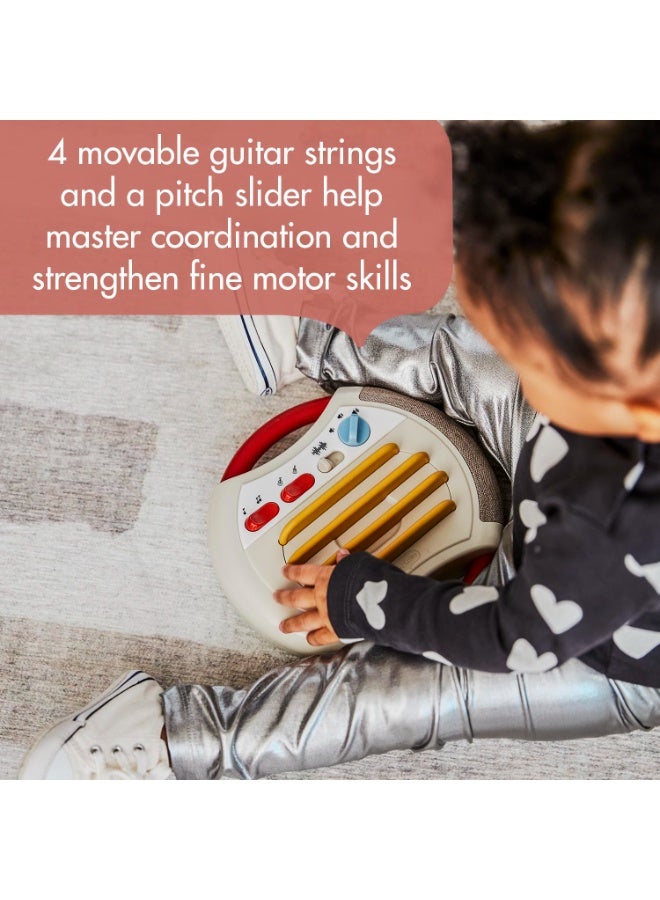تيني لاف لعبة جيتار Tiny Love Rockers - مجموعة موسيقى الروك | آلة موسيقية إلكترونية للأطفال الصغار من عمر 12 شهرًا فما فوق | 8 ألحان وأصوات موسيقى الروك أند رول | تنمية المهارات الحركية الدقيقة وتحفيز حاسة السمع - Image 4