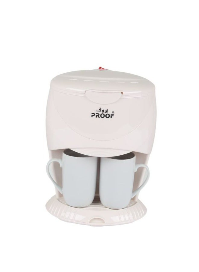 برووف ماكينة صنع قهوة الاسبريسو بالتقطير سعه 2 كوب للقهوه  بقوة 450 وات - Image 1