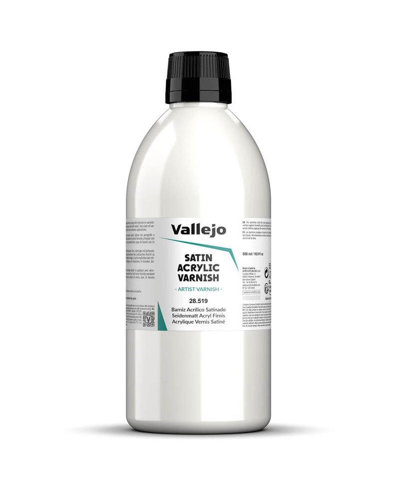 Vallejo Model Color 500 ml Satin Liquid Varnish, 28519 - Image 2