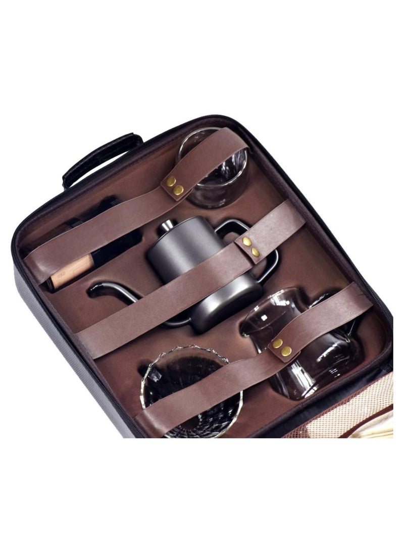 BLOOMING TIME V60 Coffee Set, Drip Coffee Maker Set, All In One Portable Travel Bag - Image 4