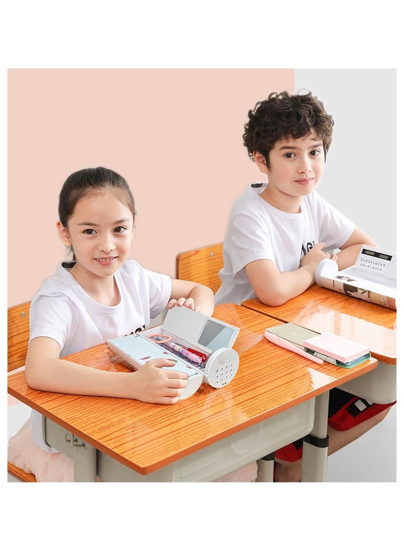 Loquat Lockable Pencil Case with Calculator, Vertical Cylindrical, Multifunctional Combination Locking Pencil Case, School Supplies - Image 5