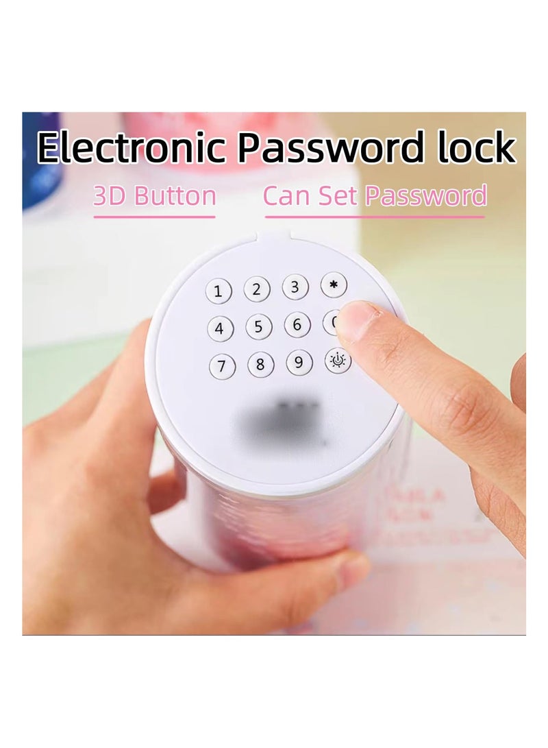 Loquat Lockable Pencil Case with Calculator, Vertical Cylindrical, Multifunctional Combination Locking Pencil Case, School Supplies - Image 3