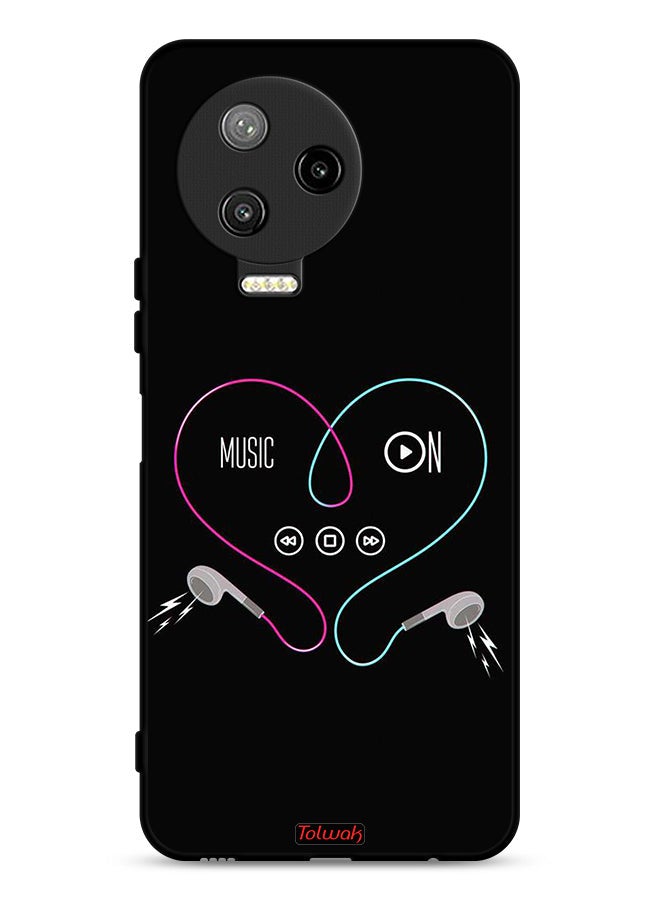 Tolwak Infinix Note 12 Pro 4G Protective Case Cover Music On - Image 1
