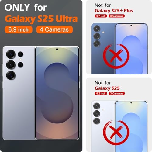 MAGICHUB Luxury Paper Thin Case Cover for Samsung Galaxy S25 Ultra 5G | Matte Finish | Only Compatible with Wireless Magnetic Accessories | Compatible with magsafe | (Black) - Image 2