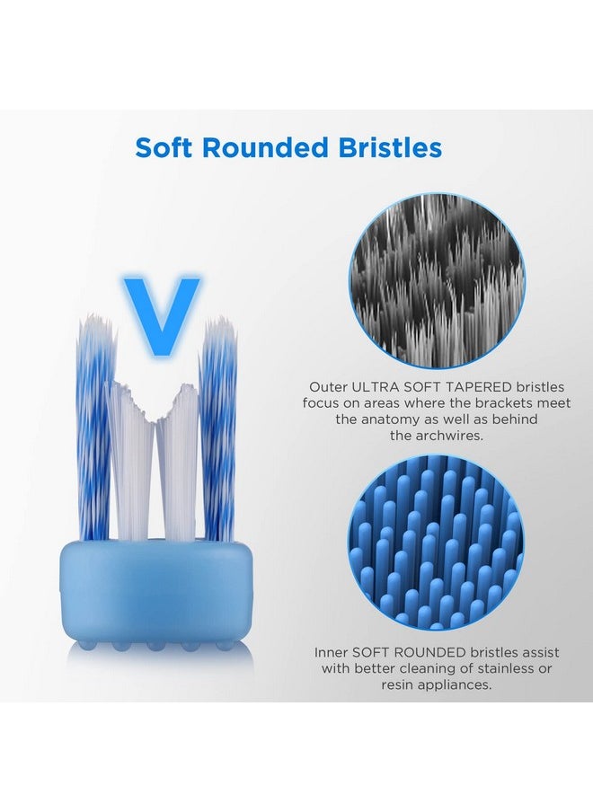 Fremouth Vshaped Orthodontic Toothbrush For Braces Soft Bristles 6 Count  - Image 4