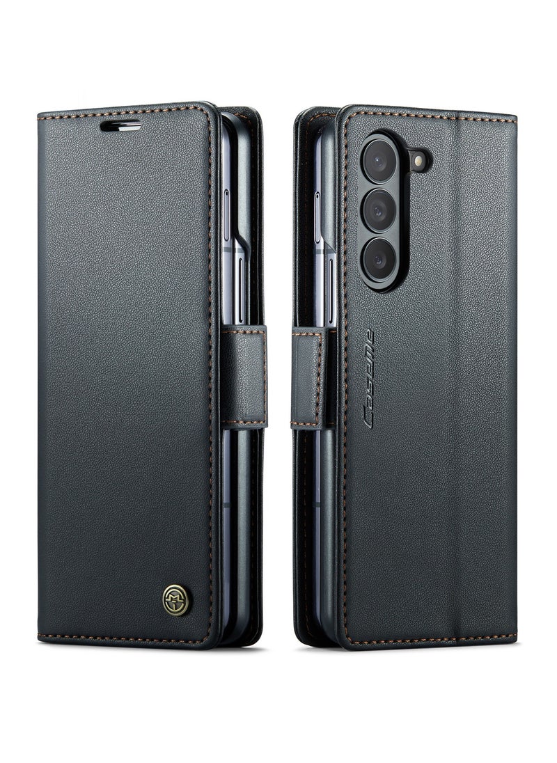 General Samsung Galaxy S24/S 24 Pllus/S 24 Ultra Genuine Leather Wallet Case, Detachable 2 in 1 Split Leather Wallet Phone Cover,Magnetic Pouch Shell  - Image 1