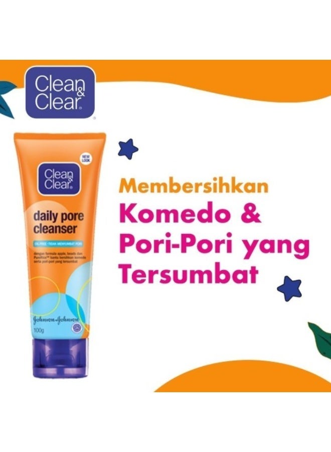 Clean & Clear Clean and Clear Daily Pore Cleanser Face Wash 100gm - Image 3