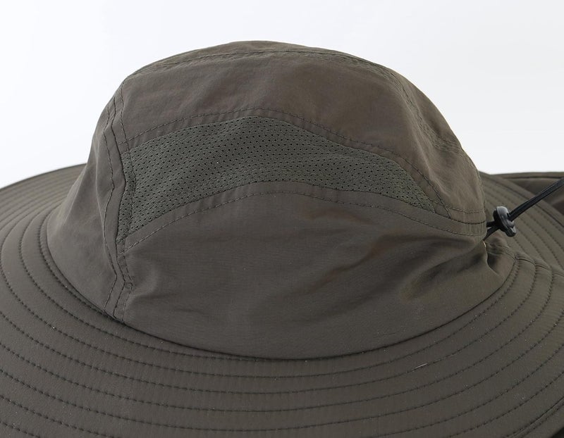 Home Prefer UPF 50+ Mens Wide Brim Fishing Hat with Neck Flap Sun Hat for Men Women Sun Protection Cap - Image 4