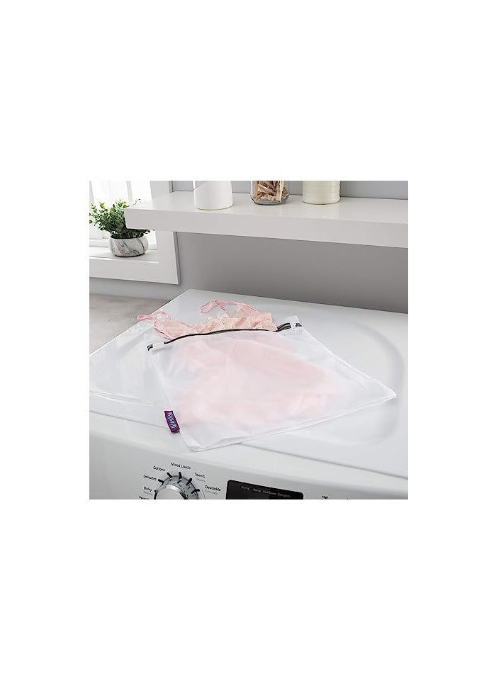 Durable Mesh Laundry Bag for Underwear and Delicate Clothes Organizer for Travel - 1 Piece Square Shape 60 x 60cm - Image 3