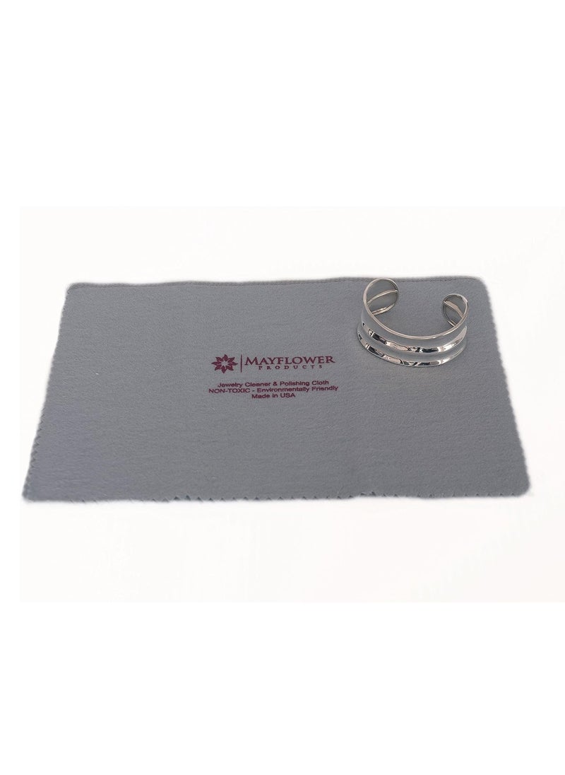 Mayflower Products Pro Size Polishing Cleaning Cloth Pure Cotton Made in USA for Gold, Silver, and Platinum Jewelry, Eco Friendly Large Cleaner Cloth 11 x 14 in. Keeps Jewelry Clean and Shiny  - Image 4