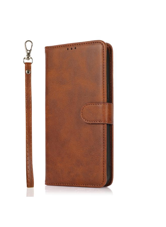 S-TOP Case For Samsung Galaxy A73 5G Calf Texture 2 in 1 Detachable Magnetic Back Cover Leather Case - Image 2