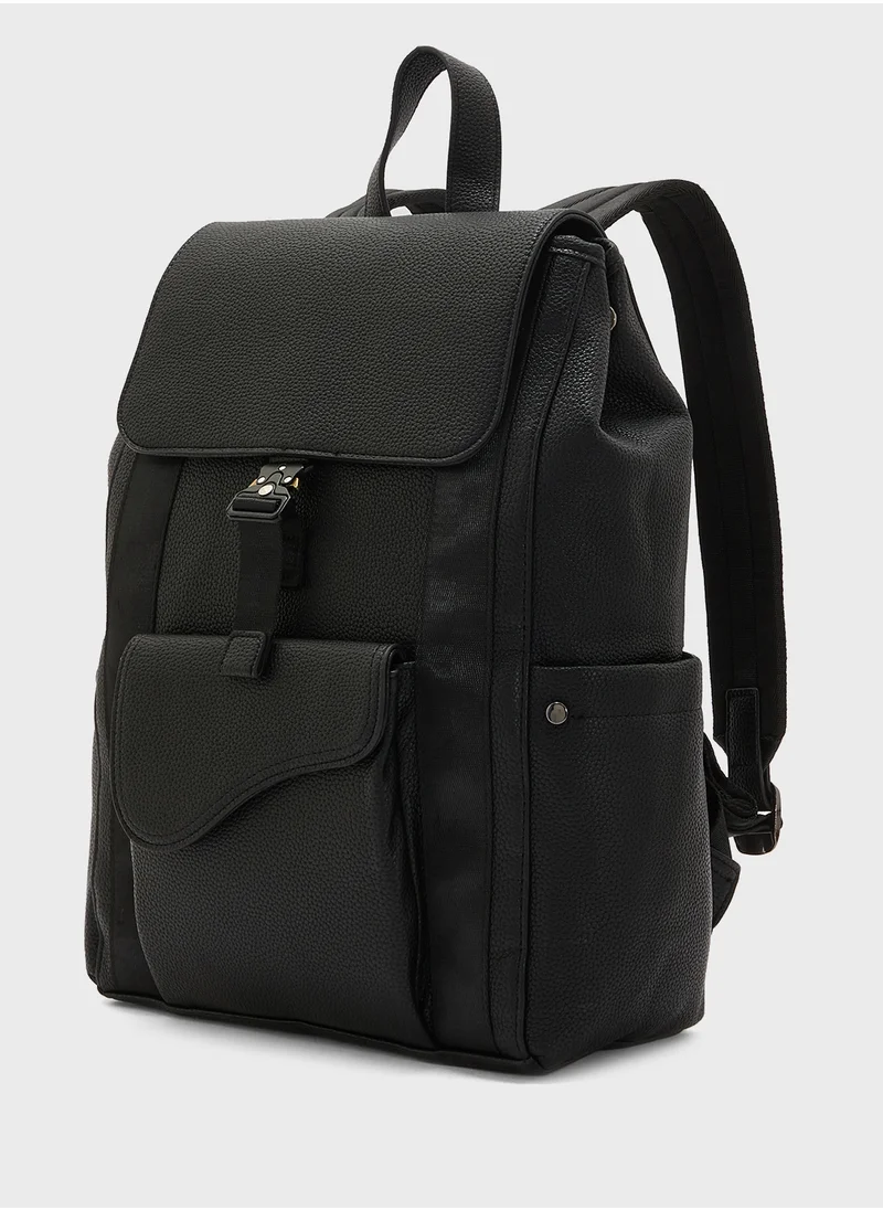 Robert Wood Faux Leather Premium Backpack
