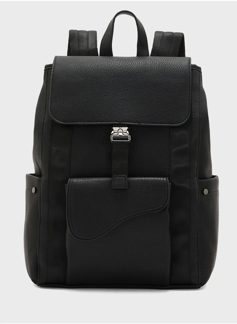 Robert Wood Faux Leather Premium Backpack