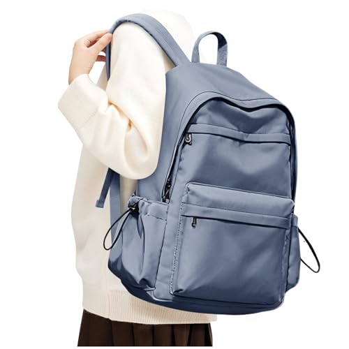 BJLFS Dark Blue Backpack for School Women Girls, Waterproof Bookbag Cute High School Backpackss for Men Teen Boys, Lightweight Travel College Backpack Mochilas Escolares para Casual Daypack Rucksack - Image 1