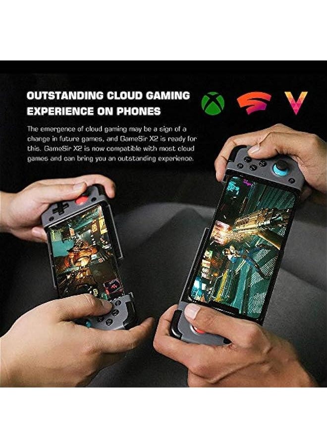 Generic - X2 Bluetooth Mobile Gaming Controller,Phone Controller for Android and iOS,Wireless Mobile Game Controller Grip Support Xbox Game Pass, xCloud, Stadia, Vortex and More - Image 1