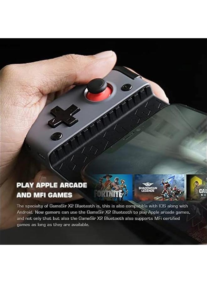 Generic - X2 Bluetooth Mobile Gaming Controller,Phone Controller for Android and iOS,Wireless Mobile Game Controller Grip Support Xbox Game Pass, xCloud, Stadia, Vortex and More - Image 1