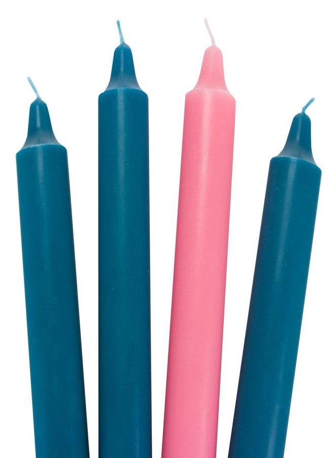 Advent Candle Set - 3 Blue 1 Pink (12" x 1.5")