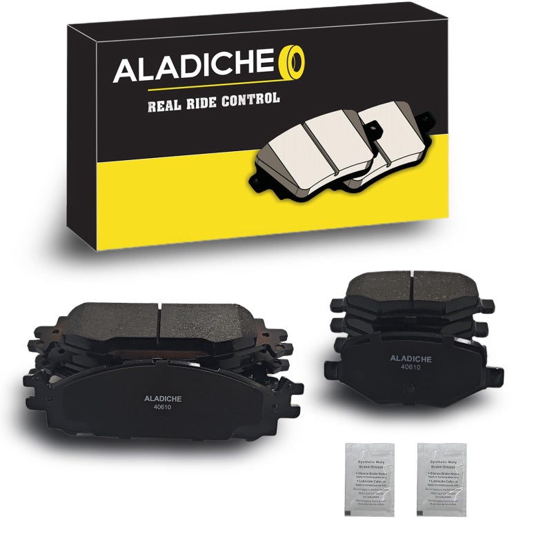 ALADICHE 8Pcs Front Rear Ceramic Disc Brake Pads Set Compatible with 20112017 for Ford Explorerbase model ONLY 20092019 for Ford Flex20102019 for Ford Taurus20102014 for Lincoln MKT