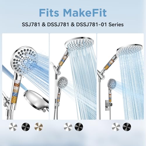 MakeFit Shower Head Filter Replacement Cartridge for SSJ781/DSSJ781/ DSSJ781-01 MakeFit Filtered Handheld Shower Head (2-PACK) - Image 2