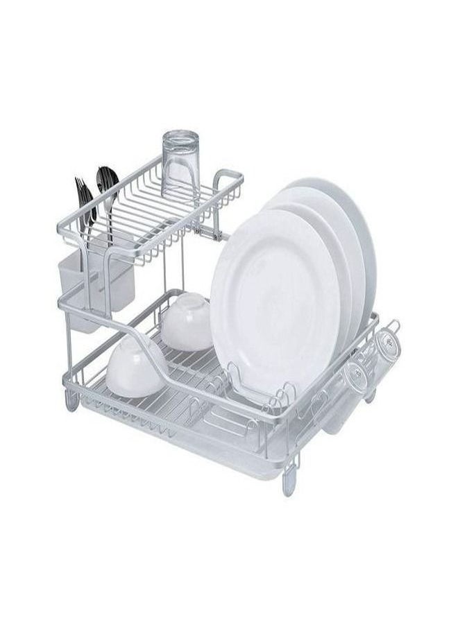 Generic - Rayzware ALUMINIUM 2-TIER DISH RACK 600x350x270MM - Image 1