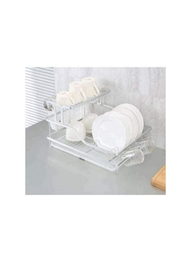 Generic - Rayzware ALUMINIUM 2-TIER DISH RACK 600x350x270MM - Image 1