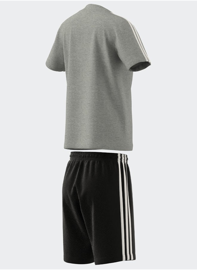 Adidas - Essentials 3-Stripes Tee And Shorts Set - Image 1