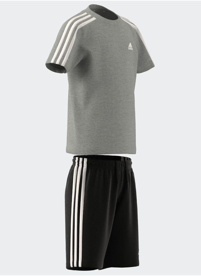 Adidas - Essentials 3-Stripes Tee And Shorts Set - Image 1