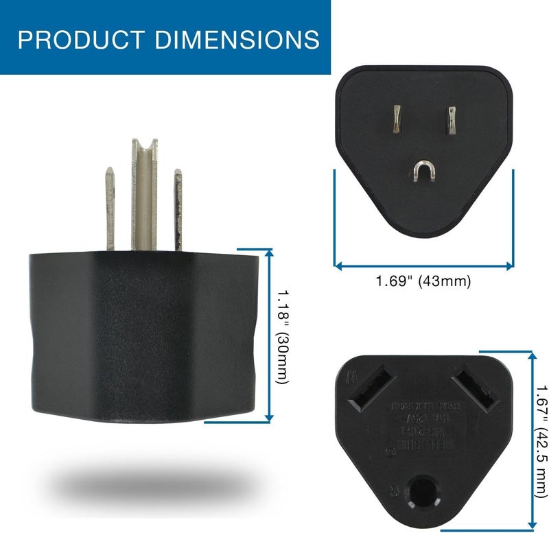 Conntek 14101 15A to TT-30R RV Plug Adapter - Black - Image 2