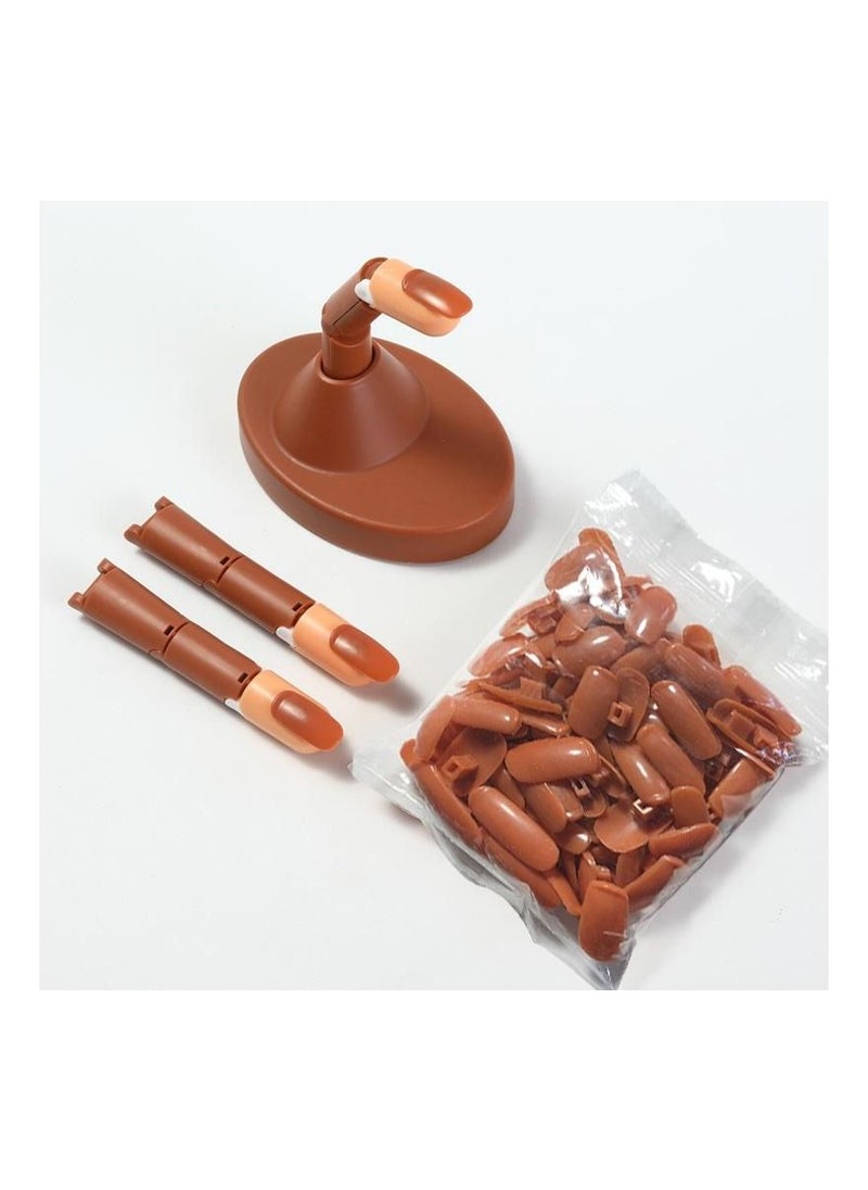 BP - Plastic Practice Fake Finger Nail Art Model Finger Tool Adjustable DIY Manicure - Image 1