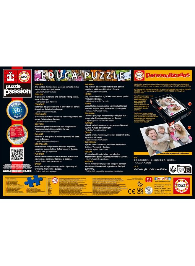 EDUCA 17962 لغز مجنون مكون من 500 قطعة للبالغين والأطفال من عمر 10 سنوات خريطة أوروبا متعددة الألوان - Image 4