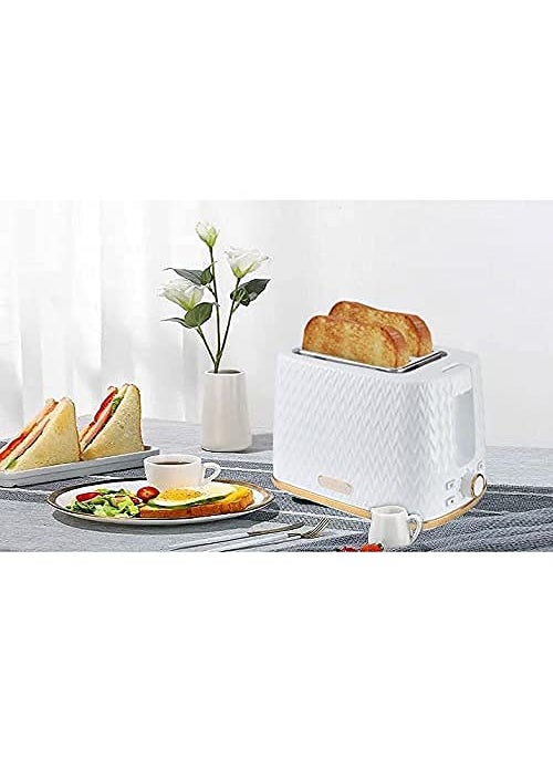 Delavala Delavala Electric PopUp Toast Maker Extra Wide Slots for Toasting Bagels Breads Waffles More Sandwich Butter Bread Stainless Steel Baking Bread maker 2 Slices  - Image 1