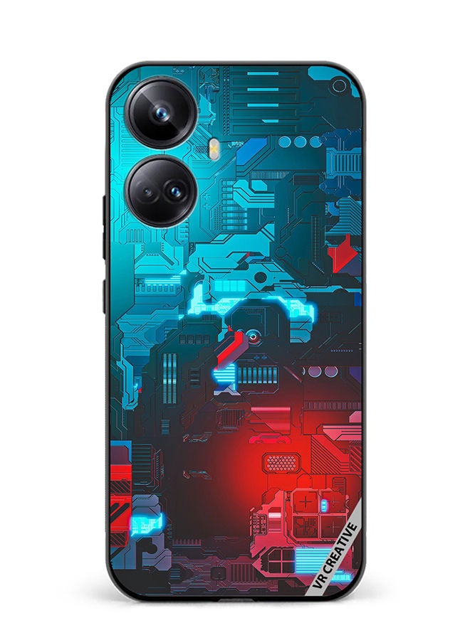 VR CREATIVE Protective Case Cover For Realme 10 Pro Plus Tech M7 Design  Multicolour - Image 1