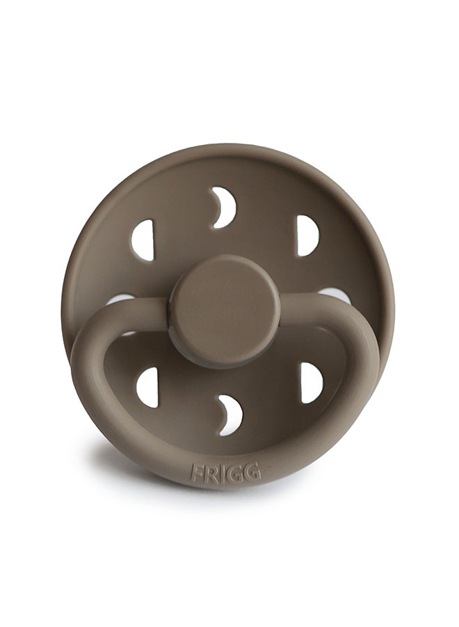 FRIGG Moon Phase Silicone Baby Pacifier 0-6M 1-Pack Portobello - Size 1