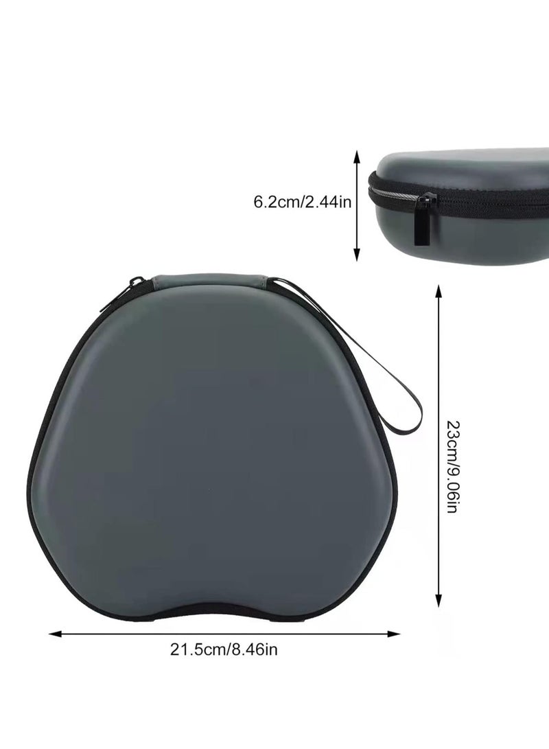 KASTWAVE Hard Case for Airpods Max Headphones, Carrying Case Storage Travel Case Fashion PU Case Wireless Headphones EVA Storage Case Protective Case Cover (Gray) - Image 5