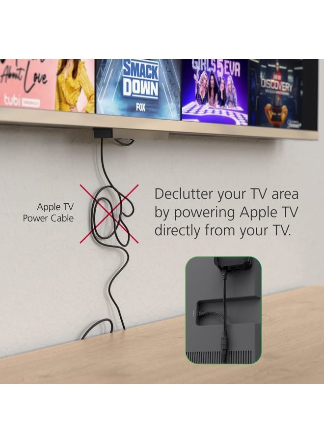Mission Cables Y Splitter Power for Apple TV (Power Directly from Your TV) - Image 2