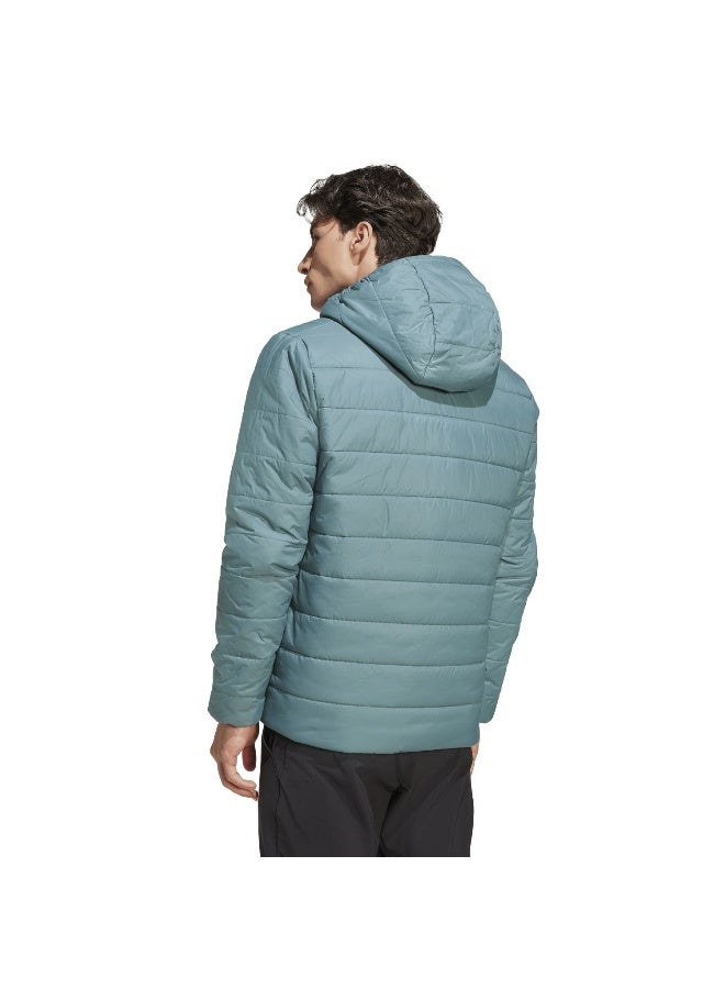 Adidas Mt Ess Pad Ho J Green Hiking Jackets For Men XS  - Image 2