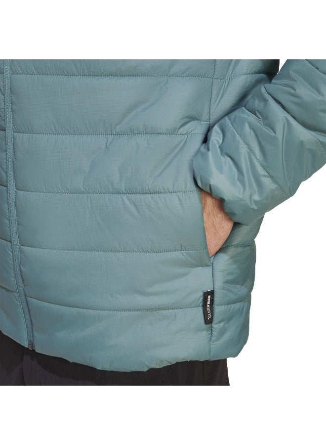 Adidas Mt Ess Pad Ho J Green Hiking Jackets For Men XS  - Image 4