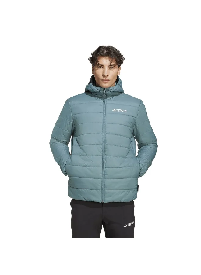 adidas Adidas Mt Ess Pad Ho J Green Jacket (Filled Thin) Jackets For Men