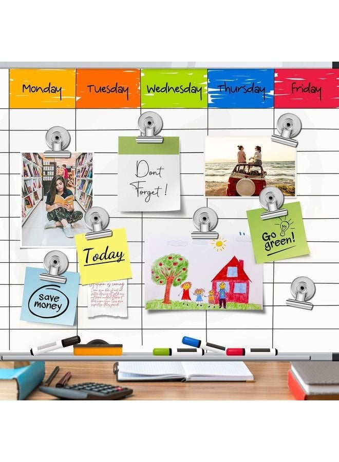 هومستر 12 حزمة الثلاجة المغنطيسية المبرد المغنطيسي المغنطيسية كليب ثقيلة المهام المفصله قائمة عرض الورق المثبّت على Home& Office& Teaching - Image 5