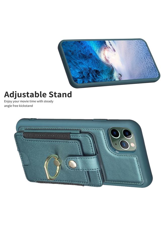 Zaboon Case For iPhone 11 Pro BF27 Metal Ring Card Bag Holder Phone Case - Image 5