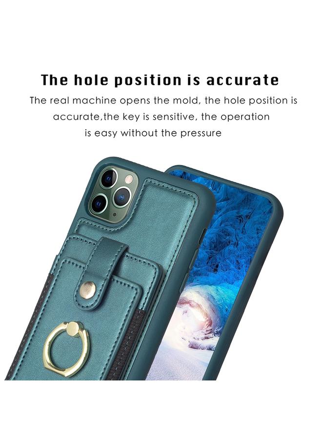 Zaboon Case For iPhone 11 Pro BF27 Metal Ring Card Bag Holder Phone Case - Image 3
