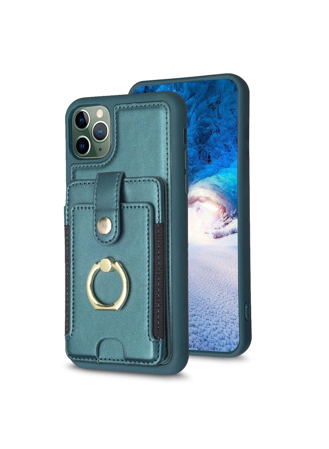 Zaboon Case For iPhone 11 Pro BF27 Metal Ring Card Bag Holder Phone Case - Image 1