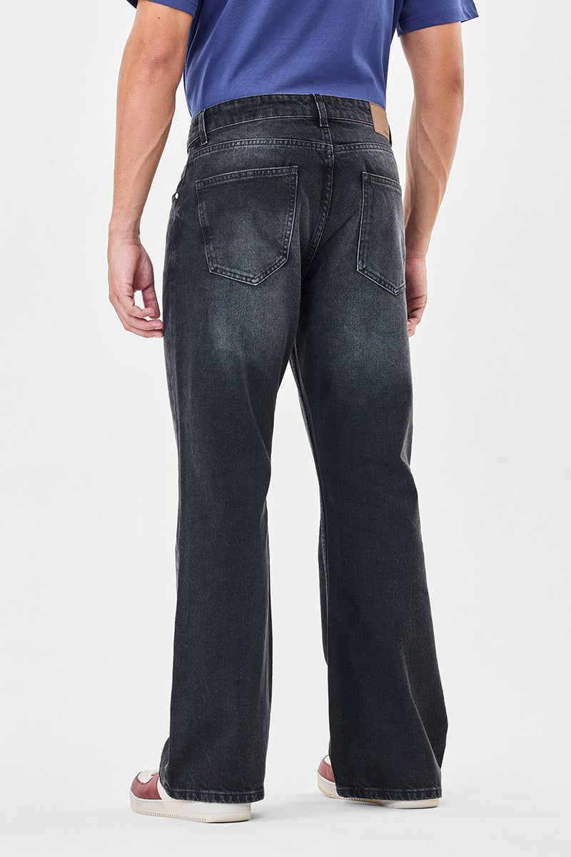 سنيتش جينز واسع مغسول - Image 5