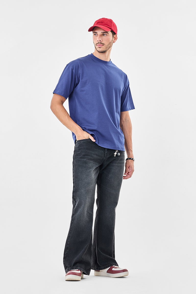 سنيتش جينز واسع مغسول - Image 3