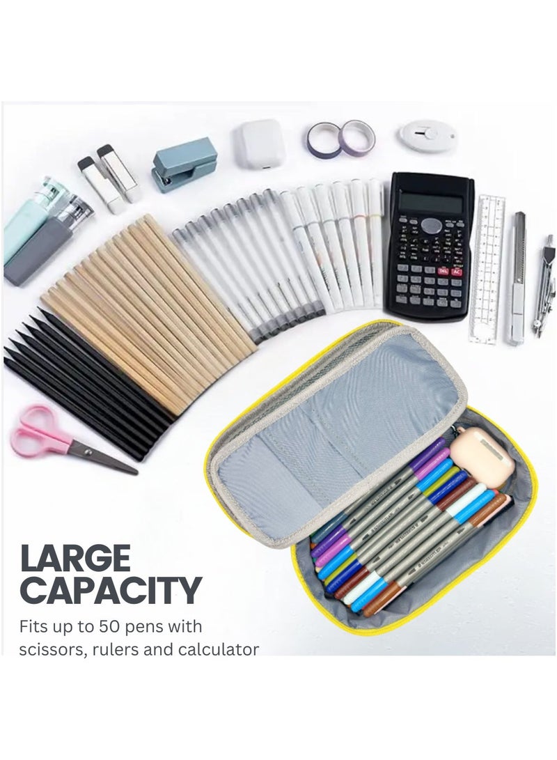 بروجكت نوماد حقيبة أقلام Project Nomad Tacti-cool – حافظة كبيرة للمدرسة/مستلزمات المكتب، تحتوي على أقسام متعددة للأقلام وإمكانية إضافة ملحقات، سعة كبيرة للأقلام والقرطاسية، حقيبة إبداعية وجذابة للبنات والأولاد، أزرق. - Image 2