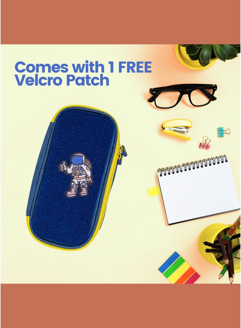 بروجكت نوماد حقيبة أقلام Project Nomad Tacti-cool – حافظة كبيرة للمدرسة/مستلزمات المكتب، تحتوي على أقسام متعددة للأقلام وإمكانية إضافة ملحقات، سعة كبيرة للأقلام والقرطاسية، حقيبة إبداعية وجذابة للبنات والأولاد، أزرق. - Image 3
