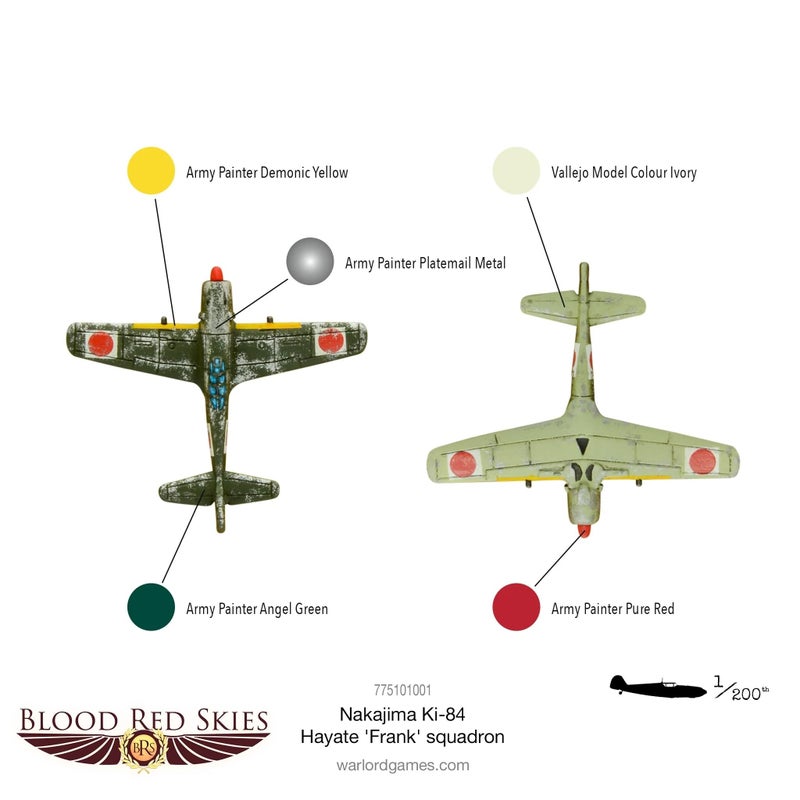 Warlord Games Blood Red Skies: Japanese KI-84 Hayate 'Frank' Squadron - Image 2